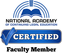national academy of continuing legal education faculty member logo